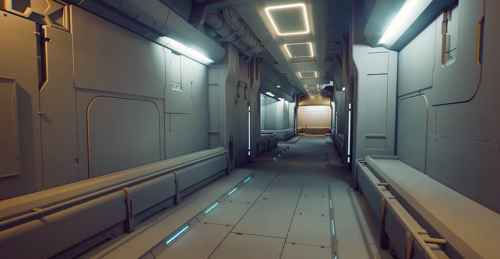 sci-fi corridor